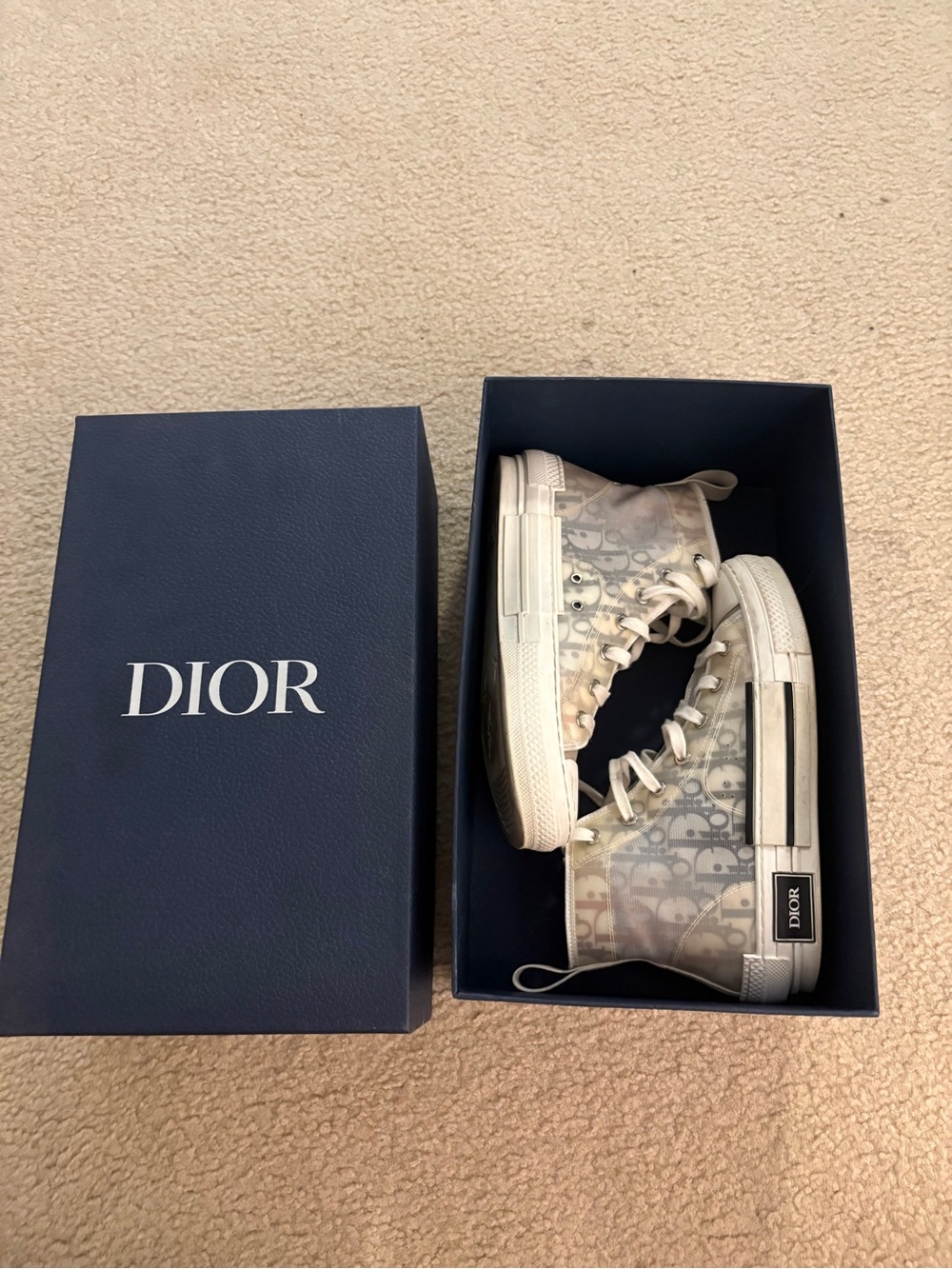 Dior B23 High‑Top Sneakers – EU 38 / UK 5 / US Women’s 7–7.5